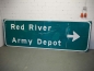 Preview: Red River Army Depot Highway Sign - US Import
