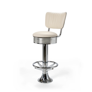 Casey Barstool Backrest & Footring BP 77 Chrome