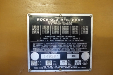 Rock-Ola 1448 Jukebox - US Version