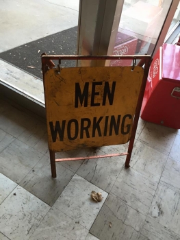Men Working Sign - US Import