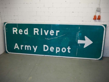 Red River Army Depot Highway Sign - US Import