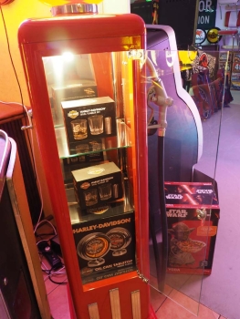 Preview: Tanksäulen Display Vitrine im Vintage 50s Design - US Import