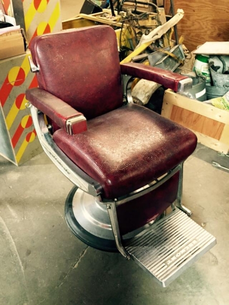 Vintage Belmont Barber Chair Friseurstuhl inkl. Child Seat - US Import