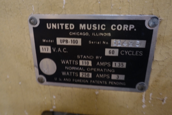 United UPB-100 Jukebox - US Import