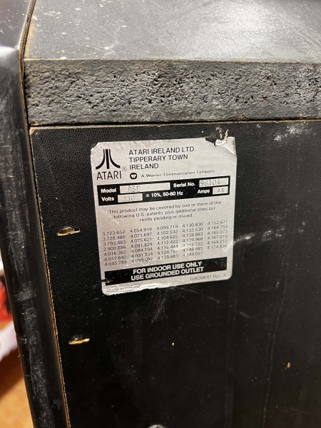 Atari Ireland Asteroids Deluxe Arcade Videospielautomat