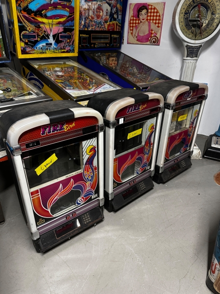 3x NSM Fire Bird CD Musikbox Jukebox Set