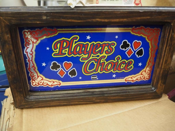 Slot Machine Topgläser in Holz-Leuchkasten - US Import