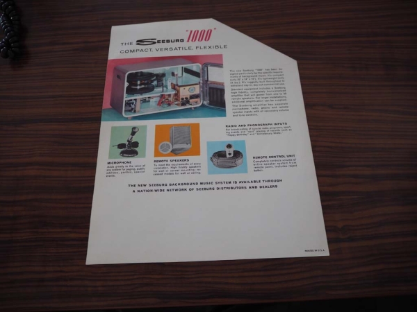 Seeburg 1000 Background Music System Jukebox - US Import