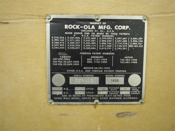 Rock-Ola 1496 Empress 120 Jukebox