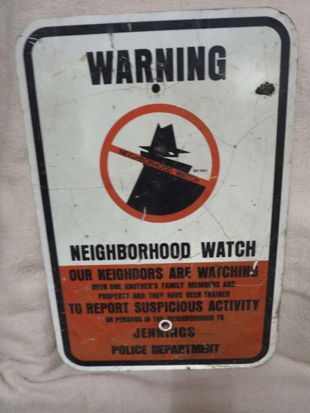 Warning Neighborhood Watch Sign - US Import