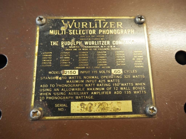 Wurlitzer 2150 Jukebox
